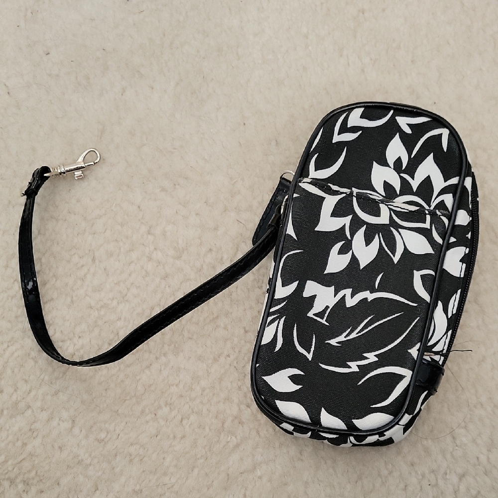 NWOT Nine West 3 Piece Black and White Floral Travel Shoulder Bag Set - Picture 6 of 15